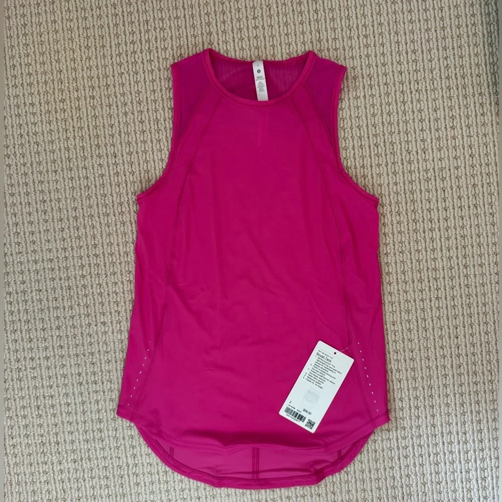Lulu Lemon Sculpt Tank Hot pink, Size 2 New with tags - Picture 1 of 2
